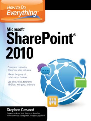 How to Do Everything Microsoft SharePoint 2010 - ebook